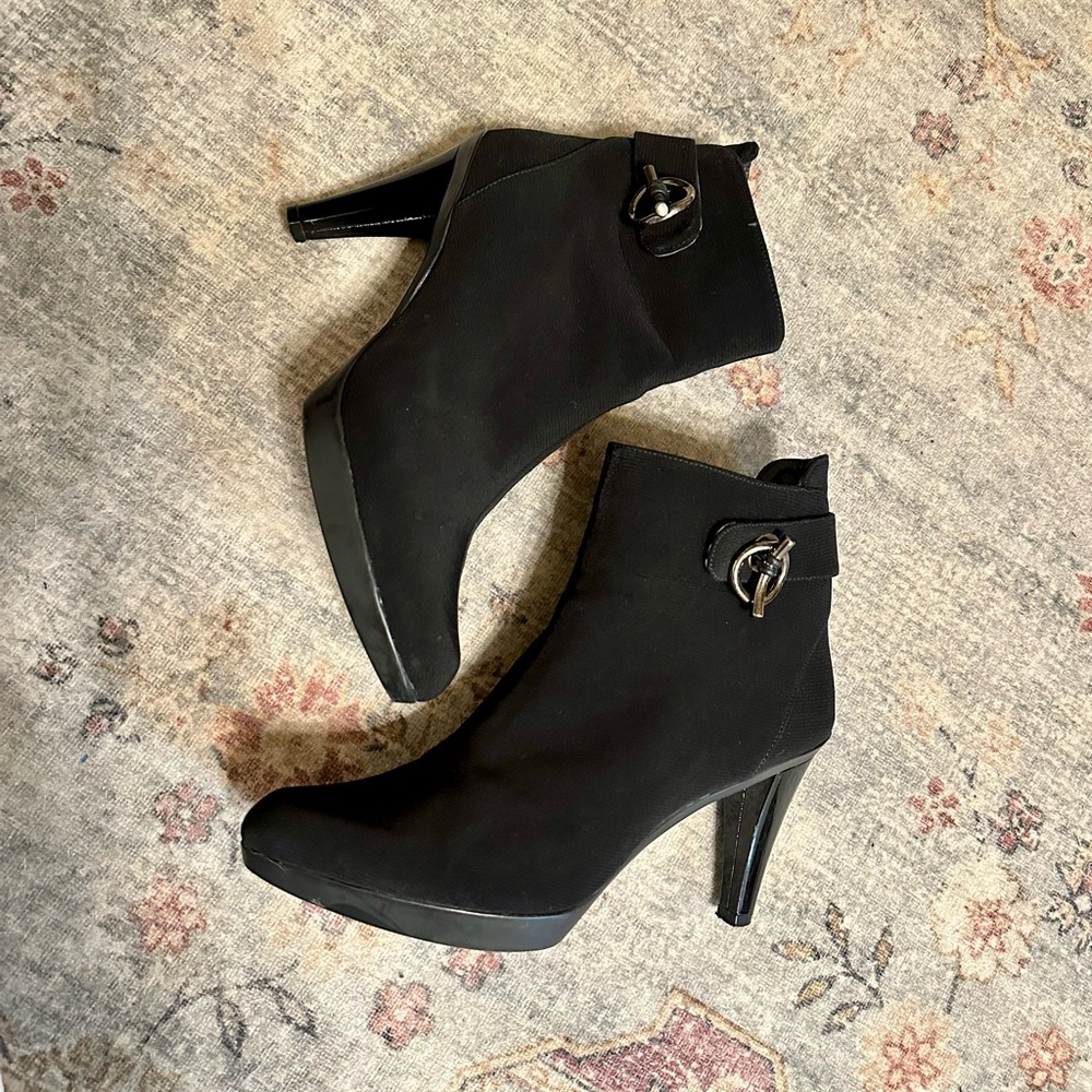 Stuart Weitzman Black Heeled Boots